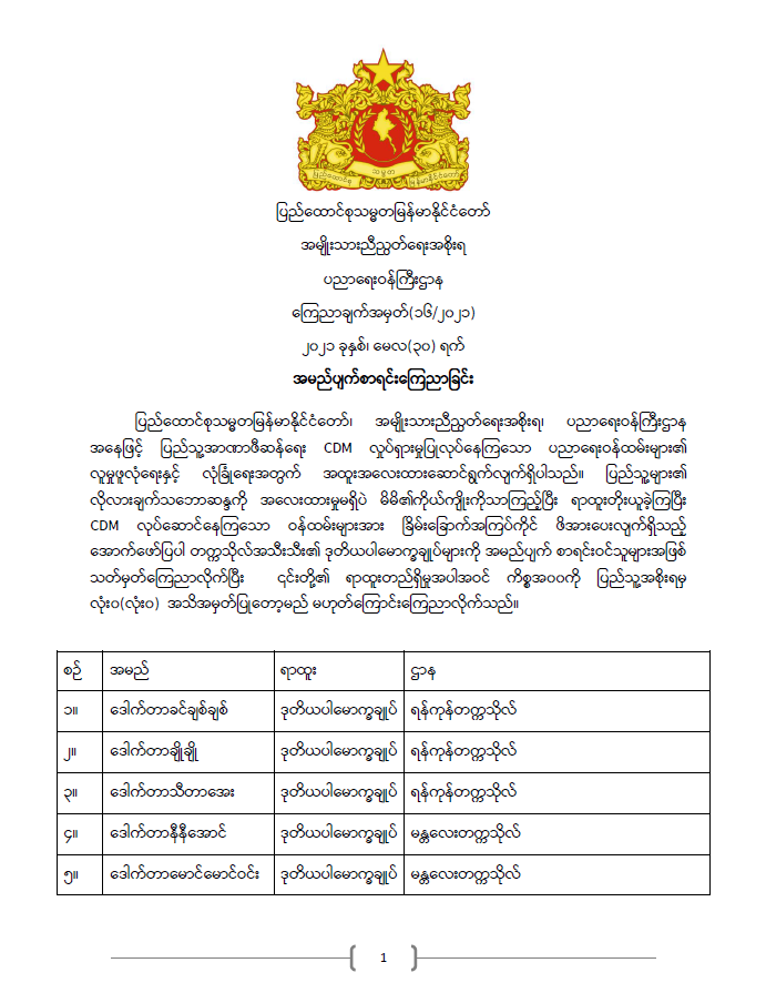 ပညာရေးဝန်ကြီးဌာန https://moe.sjmyanmar.com/announcements/%e1%80%80%e1%80%bc%e1%80%b1%e1%80%8a%e1%80%ac%e1%80%81%e1%80%bb%e1%80%80%e1%80%ba%e1%80%a1%e1%80%99%e1%80%be%e1%80%90%e1%80%ba-%e1%81%81%e1%81%86-%e1%81%82%e1%81%80%e1%81%82%e1%81%81/