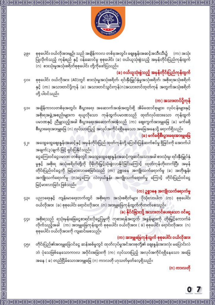 ပညာရေးဝန်ကြီးဌာန https://moe.sjmyanmar.com/be/sample-questions/2025/economy/