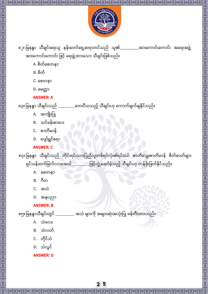 ပညာရေးဝန်ကြီးဌာန https://moe.sjmyanmar.com/be/sample-questions/2025/optionalmyanmar/