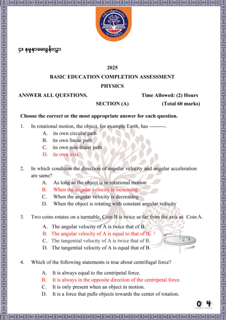 ပညာရေးဝန်ကြီးဌာန https://moe.sjmyanmar.com/be/sample-questions/2025/physics/